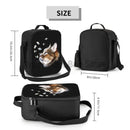 Axyaa Butterfly Cat Insulated Lunch Bag - Reusable Thermal Cooler Tote