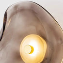 Axyaa Curved Yellow Glass Wall Lamp for Cozy Home Lighting