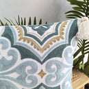 Axyaa Floral Alpaca Elephant Embroidered Lumbar Pillow Cover - Boho Style