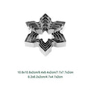 Axyaa Christmas Cookie Cutter Set - Stainless Steel Xmas Themed Biscuit Cutters