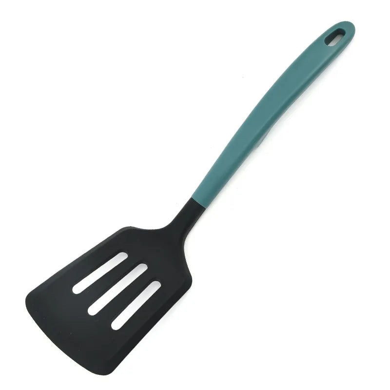 Axyaa Silicone Turner Set - Nordic Style, Large Spatula for Cooking and Frying