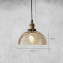 Axyaa Amber Glass Vintage Pendant Lamp LED | Industrial Lighting Fixtures