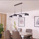 Axyaa Postmodern 4-Head Pendant Light for Dining Bar Office, Modern LED Suspension Lighting