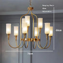 Axyaa Luxury Brass Chandeliers - American Cottage Design