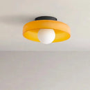 Axyaa Cream LED Ceiling Lamp Single Head Minimalist Nordic Design