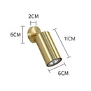 Axyaa Copper Ceiling Spotlight Wall Lamp Adjustable Sconces for Livingroom Bedroom