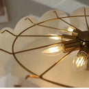 Axyaa French Cream White Glass Ceiling Light for Medieval Style Rooms