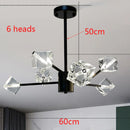 Axyaa Crystal Chandelier Dining Room Ceiling Light Luxury Pendant Lamp