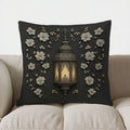 Axyaa Moon Flowers & Lanterns Decorative Pillow Cover