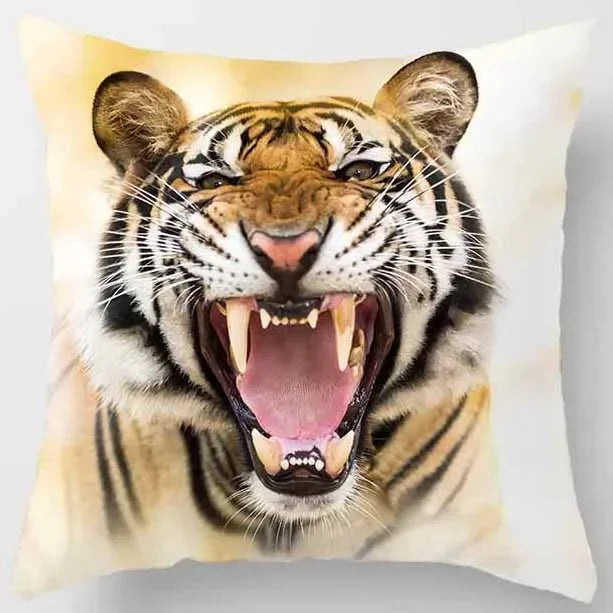 Axyaa African Lion Digital Print Pillowcase Decorative Cover