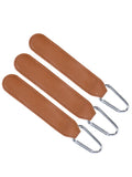 Axyaa Silvery D Shape Pu Leather Hook - Adjustable, Strong Bearing