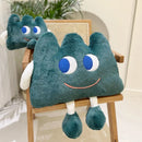 Axyaa Green Beauty Face Grass Cushion Car Pillow