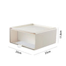 Axyaa Desktop Action Figures Storage Box with Drawers and Dust-Proof Plastic Organizer