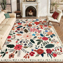 Axyaa Bohemian Style Vintage Living Room Carpet - Large Non-slip Area Rug