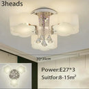 Axyaa Crystal LED Ceiling Light: Modern, Simple, and Warm for Romantic Living Room Atmosphere