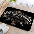 Axyaa Tattoo Shop Mat Indoor Welcome Door Mat Washable Non-Slip Absorbent Carpet