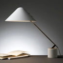 Modern White Marble Table Lamp by Axyaa: Dimmable Study Desk Lamp for Bedroom & Living Room