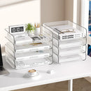 Axyaa Desk Organizer with File Holders, Paper Tray, and Pen Holder