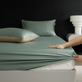 Axyaa Luxury Cotton Fitted Sheet for Hot Sleepers - Moisture-Wicking Mattress Cover