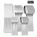 Axyaa Stainless Steel Tableware Set - Knife, Fork, Spoon & Steak Set
