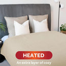 Axyaa King Size Ultra Fleece Heated Electric Blanket, 12 Heat Settings, 12-Hour Auto Shut-Off