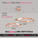Axyaa 2024 Ring LED Chandelier Modern Minimalist Luxury Light