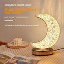 Axyaa Crystal Moon Lamp: Dimmable USB Night Light for Girls Room