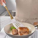 Axyaa Silicone Kitchen Utensil Set: Spatula, Turner, Pasta Colander, Shovel