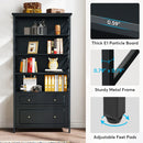 Axyaa Vertical File Cabinet with Shelves for Letter/Legal/A4 Size Files