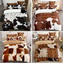 Axyaa Rustic Cowhide Style Duvet Cover Set - Soft & Cozy Bedding for Bedroom
