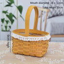 Handwoven Rattan Flower Basket by Axyaa - Versatile Storage & Décor Basket