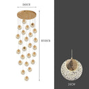 Axyaa Nordic Stair Chandelier Ceiling Light for Living and Dining Room
