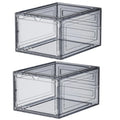 Axyaa Foldable Shoe Box with Lid Stackable Organizer for Home - Moisture-Proof & Dust-Proof