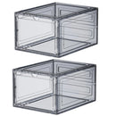 Axyaa Foldable Shoe Box with Lid Stackable Organizer for Home - Moisture-Proof & Dust-Proof