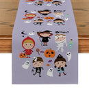 Axyaa Halloween Pumpkin Table Runner Farmhouse Kitchen Dining Decor