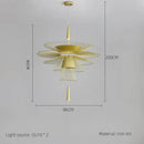 Axyaa Nordic Luxury Iron Pendant LED Chandelier for Living Room, Restaurant, Bar, Villa, Staircase