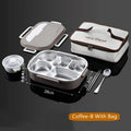 Axyaa Stainless Steel Thermal Lunch Box with Large Capacity and Leak-Proof Soup Bowl