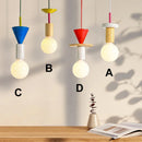 Axyaa Nordic Wooden LED Pendant Light Chandelier for Kitchen, Home, and Bedroom