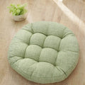 Axyaa Round Floor Cushion Linen Meditation Yoga Seat Mat Pouf Chair Pad