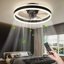 Axyaa Modern LED Ceiling Fan Light with Remote Control for Home Decor