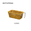 Axyaa Rattan Wicker Serving Baskets - 10 Styles, Multicolor Handwoven Restaurant Display