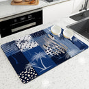 Axyaa Tropical Plant Kitchen Drying Mat