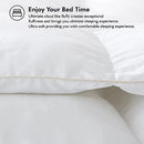 Axyaa Goose Down Fiber Waterfowl Feather Comforter, 100% Egyptian Cotton Cover, King/California King Size