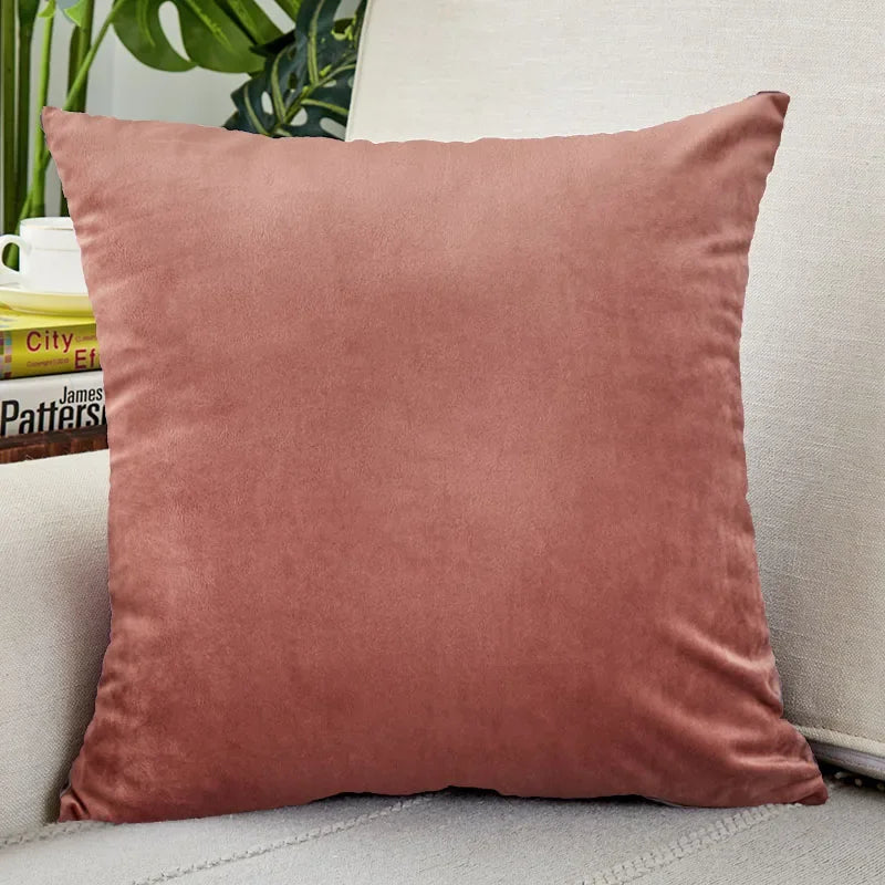 Soft Velvet Square Pillow Cover for Home Decor, 45x45cm, Axyaa Brand