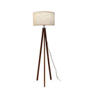 Axyaa Modern Wood Fabric Floor Lamp | Nordic Style for Bedroom Study Board Decoration