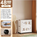 Axyaa Foldable Storage Box, Heavy-Duty with Wheels, Ideal for Snacks/Clothes/Books, Multiple Sizes