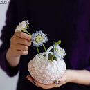 Hydrangea Ceramic Vase Axyaa Decor Artificial Floral Desk Decoration Room Aesthetic