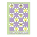 Axyaa Danish Floral Heart Butterfly Canvas Art Poster - Home Decor
