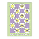 Axyaa Danish Floral Heart Butterfly Canvas Art Poster - Home Decor