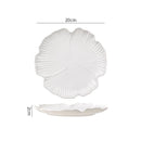 Axyaa Flower Ceramic Steak Plate Serving Pasta Dessert Molecular Cuisine Restaurant Supplies